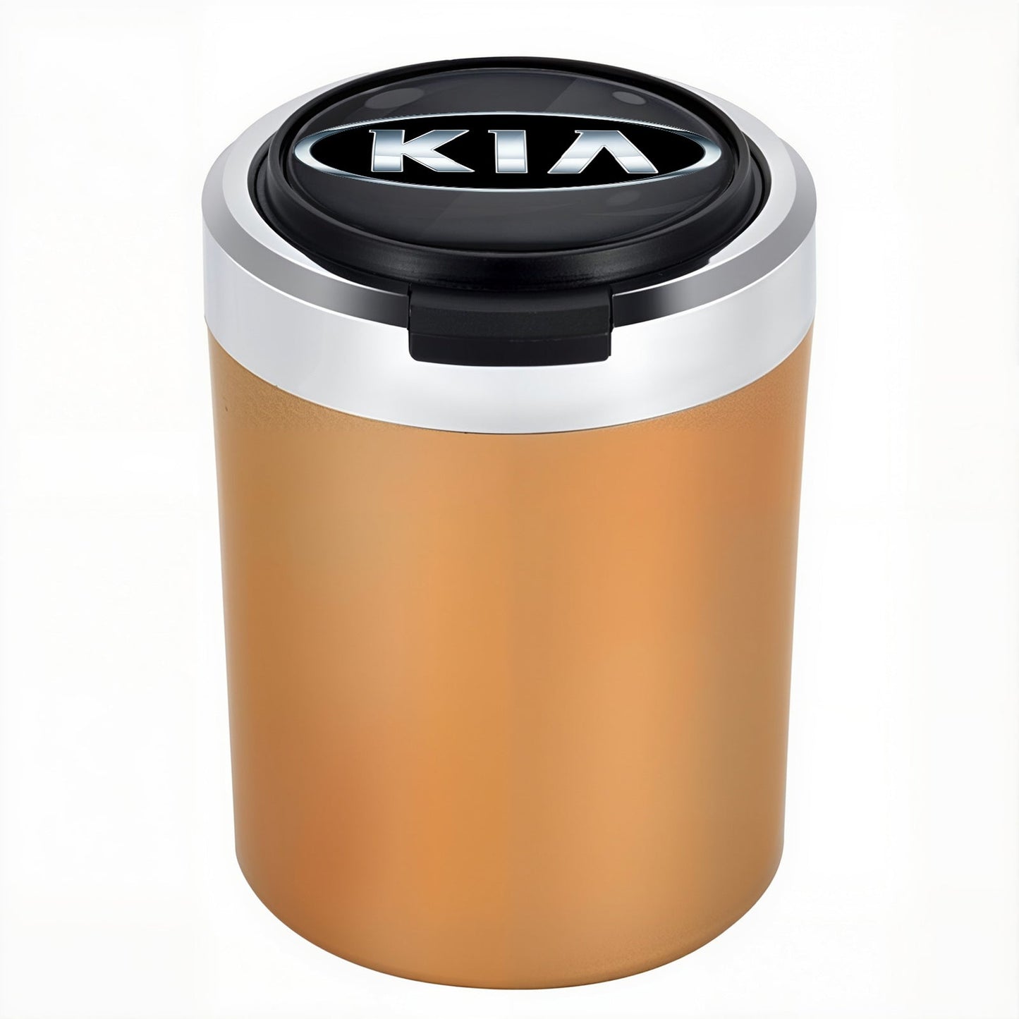 Σταχτοδοχείο αυτοκινήτου με LED από ανοξείδωτο ατσάλι Woyuosn χωρίς καπνό