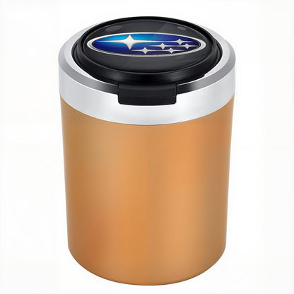 Σταχτοδοχείο αυτοκινήτου με LED από ανοξείδωτο ατσάλι Woyuosn χωρίς καπνό